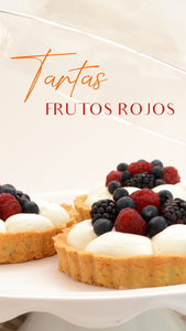 Tartas individuales de frutos rojos