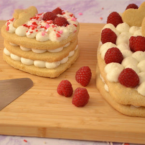 Tarta de galleta de vainilla